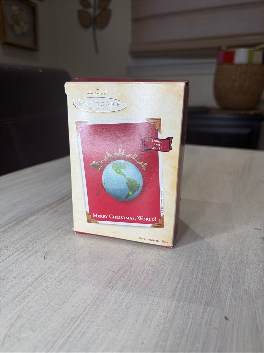 'Merry Christmas, World!' Hallmark Keepsake Ornament - Red
